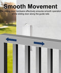 1 Inch Nylon Gate Guide Roller With C Post Welded Bracket And Ball Bearing Side Roller Assembly For Sliding Doors shown in use