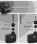 Image showing Pocket Sized Mini Bike Pump With 100 PSI, illustrating compatibility with Presta and Schrader valve types.