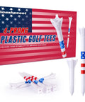 Pro Grade Golf Tees 3-1/4 Inch With 4 Prong Grip Reducing Friction For Longer Carries And Smoother Shots packaging