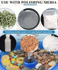 Assorted polishing media for use with Electric Vibration Roller Polisher for Jewelry and Small Metal Parts