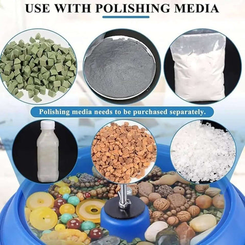 Assorted polishing media for use with Electric Vibration Roller Polisher for Jewelry and Small Metal Parts