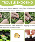 Outdoor Misting System For Patio And Garden 85Ft With 26 Brass Nozzles And Water Filter Ultra Fine Mist troubleshooting guide