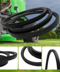 Replacement Mower Deck Belt For John Deere X300 X304 X310 42 Inch Deck Replaces OEM M154621 With Tension Handle Plug And Play Fit For Z245 48 Inch Jazee Series Mowers And Other Compatible Units, black V-belt