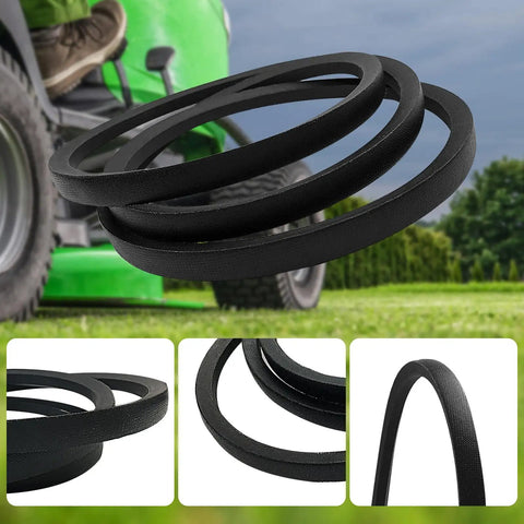 Replacement Mower Deck Belt For John Deere X300 X304 X310 42 Inch Deck Replaces OEM M154621 With Tension Handle Plug And Play Fit For Z245 48 Inch Jazee Series Mowers And Other Compatible Units, black V-belt