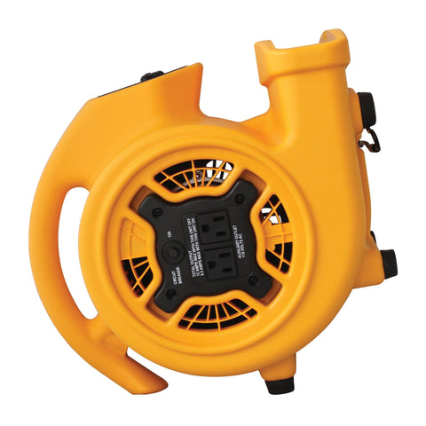 Mini Mighty 1/5 HP 800 CFM Centrifugal Air Mover For Fast Carpet Drying Floors Furniture And More Stackable Daisy Chain Design