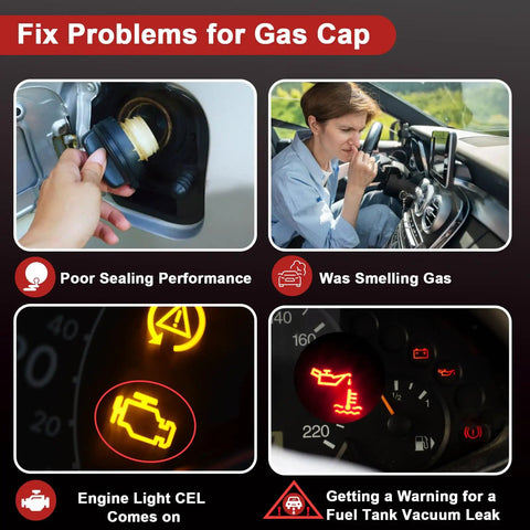 Gas Cap Replacement For GM Vehicles That Seals Tight And Prevents Leaks Fits Buick LeSabre Park Avenue Cadillac DeVille Eldorado image