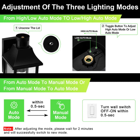 Exterior Outdoor Light Fixture With Motion Sensor Waterproof Wall Mount Sconce For House Patio Garage Balcony No Fuss Two Pack Dusk To Dawn Lighting Energy Smart And Motion Activated