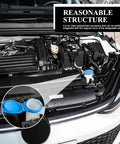 Porsche Cayenne 2003 Through 2018 Windshield Washer Fluid Reservoir Cap Cover Drop In Replacement Easy Install Durable Plastic Washer Fluid Cap 3Q0955455 Car Maintenance Accessory installed on engine