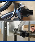 Four Inch To Two And One Half Inch Dust Collection Reducer Cone Adapter for shop vacuum hose fittings and machinery ports