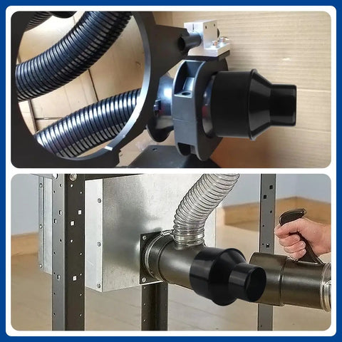 Four Inch To Two And One Half Inch Dust Collection Reducer Cone Adapter for shop vacuum hose fittings and machinery ports