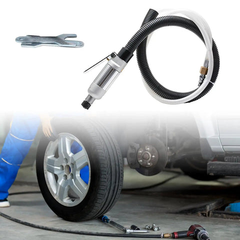 Hella Fast Pneumatic Air Die Grinder With Blistering 25000 RPM Spin attaches to a hose for auto repair and metal shaping.