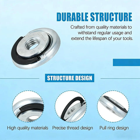 Self Tightening Quick Lock Flange Nut Kit For Angle Grinder M14 Arbor Nut with durable structure design