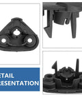 Detailed view of Sun Visor Replacement Clips for Impreza 2017-2023, Driver and Passenger Side, 2 Pack Visor Mounts, Black clips