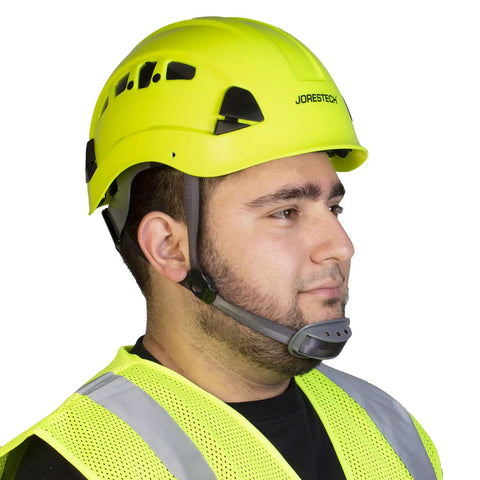 Ventilated Safety Hard Hat With 6 Point Ratchet Suspension Built For Work At Height ANSI Z89.1 Type I Class C ABS Helmet For Rescue Ops Construction Maintenance And Utilities