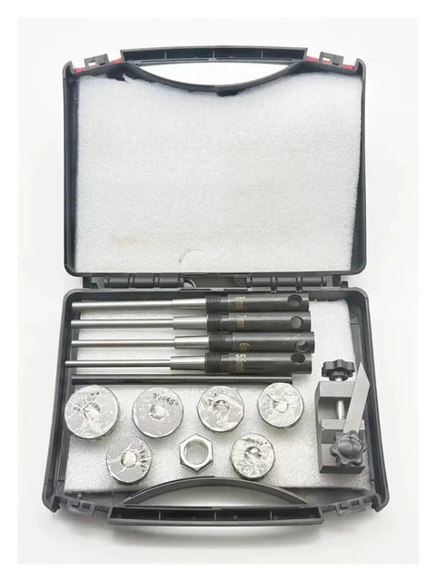 Universal Automotive Valve Seat Grinding Wheel Set 28-38mm Diamond Tool For Family Car Dual Purpose Repair Kit Fixes Minor Issues Without Breaking The Bank, open case