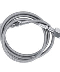 External Hose 1.5 M 60 Inch For Soda Setup With CGA320 Connection TR21 4 G1 2 Hose Adapter, coiled stainless steel