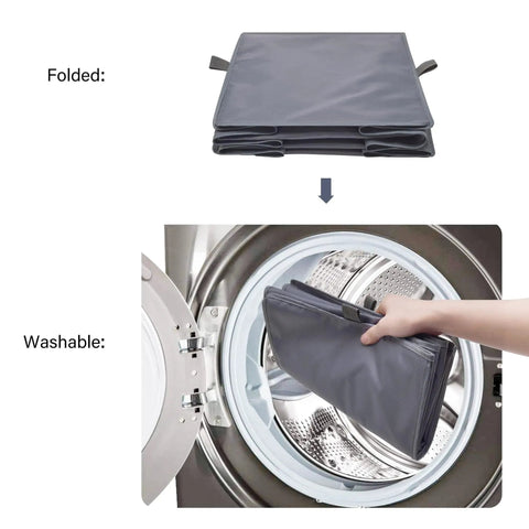 Hella Spacious Three Shelf Hanging Closet Organizer, Foldable Gray Storage Bin For Apartments RV Campers, Straight Up Durable Wardrobe Rack Total Game Changer For Clothes And Accessories