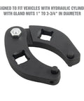 Adjustable Gland Nut Wrench for Hydraulic Cylinders, Fits Gland Nuts From 1 to 3.75 Inches, Reversible Pinholes, 1/2 Inch Drive