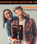 Couple with Ratcheting Universal Socket Tool Set With T-Handle Screwdriver And Power Drill Adapter Fathers Day Gift For Him From Daughter Wife Son Orange And Silver Kit For Home Garage Diy Projects box