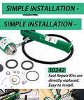 Hydraulic Repair Seal Kit For 767 BG Series Hand Pump 30242 Complete O Ring Set with seals visible