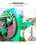 Top Notch Heavy Duty Adjustable Machine Levelers With Carbon Steel Caps And Grippy Rubber Bases For A Rock Solid Setup On Drill Presses And Lathes Pack Of Four under industrial machine.