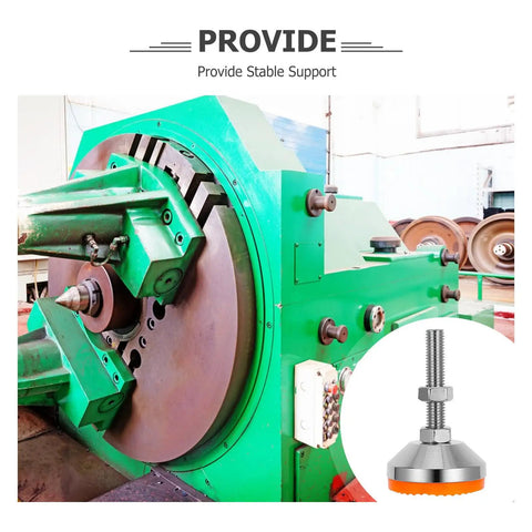 Top Notch Heavy Duty Adjustable Machine Levelers With Carbon Steel Caps And Grippy Rubber Bases For A Rock Solid Setup On Drill Presses And Lathes Pack Of Four under industrial machine.