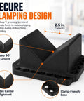 Heavy Duty Abs V Block Jig Fixture For Dead On Center Drilling And Precision Milling Projects Up To Two Point Five Inches with deep V groove.