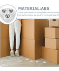 Adhesive Ball Caster Wheels For Furniture Flat Mount ABS Material 20 Lbs Load Per Wheel shown on floor near boxes