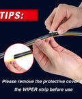 Top Shelf Replacement Windshield Wiper Blades For Chevy Silverado And Gmc Sierra 22 Plus 22 Inch, hand removing protective cover.