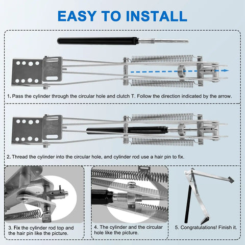 Installation guide for 2 Pack Greenhouse Automatic Window Opener Kit For Roof Vents Solar Heat Sensitive Auto Open Close