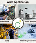 Wide application of K Type Thermocouple Probe Mini Connector Temperature Sensor Universal for TM-902C TES1310 Thermometer 0 to 220 C 6.6ft Lead Green Pro Grade Plug and Play Accessory in various settings including industrial, home, HVAC, and laboratory equipment.
