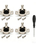 Premium Replacement Cabinet Hinges 110 And 120 Degree Heavy Duty Wood Door Hardware with screws and screwdriver included.