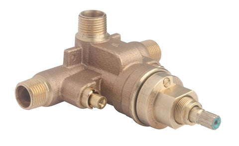 Temptrol Brass Pressure Balancing Shower Valve With Anti Scald Design And Service Stops Rapid Install Bracket For Easy Retrofit