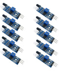 10-pack Infrared Obstacle Avoidance Sensor Module for Arduino Smart Car Robots, 3 wire reflective photoelectric sensor
