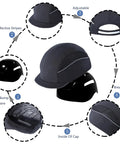 Baseball Style Safety Cap For Worksite Lightweight Bump Hat With Removable ABS Shell Foam Padding Breathable Polyester Reflective Stripes