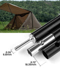 Ultra Durable Aluminum Tent Poles Set Of 2 Adjustable Telescoping Poles For Tents Tarps Canopies Awnings And Shelters Built To Last