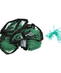 Indoor Golf Enclosure 11x8ft Heavy Duty Net bundled with loose green rope for home practice setup