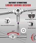 Detailed view of ratchet structure from 66 In 1 Magnetic Screwdriver Set With S2 Steel Bits, showing labor saving design features.