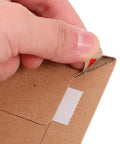 A4 Self Sealing Kraft Brown Envelopes Pack Of 30 Thickened Flat Cardboard Mailers showing secure peel-and-seal flap being opened