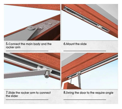 Steps for installing 3 Way Adjustable Wooden Door Concealed Hinge For Smooth Quiet Operation With Hidden Hardware