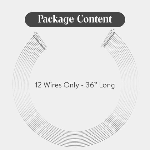 Pro Grade Stainless Steel Cheese Slicing Wires Set 12 Wires 36 Inch Long Replacement Kit For Soft And Hard Cheese Butter Soap