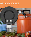 Black steel gauge from Pressure Cooker Canner Gauge Replacement Kit For 1930 Series Canners Fits 910 915 921 925 930 941 Models