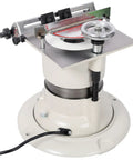 Close-up view of Shop Grade Cast Iron Knife And Cutter Grinder Featuring A Beefy Half Horsepower Motor and adjustable angle gauge.