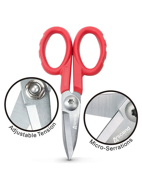 Five And A Half Inch Carbon Steel Shears Built For Kevlar, Dyneema, Spectra, Vectran, Nomex, Technora, Micro-Serrations View