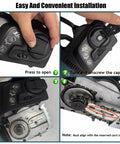 Pro Grade Foam Planer For Spray Foam Insulation Trimming installation guide showing steps to open and adjust with easy press features.