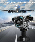 Realistic Turbofan Aircraft Engine Model Kit With Motor Build Your Own Engine STEM Project For Teens And Adults 14 Plus