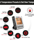 Digital Meat Thermometer For Grilling And Cooking With Backlit Display And Kitchen Timer Pro Grade Grill Thermometer