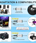 Adaptation options for UHF Wireless Headset And Lavalier Microphone Kit With Bodypack Transmitter And Mini Receiver, One Quarter Inch Output