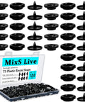 Live Snaps Buttons For Fabric 120 Sets Black T5 Resin Snap Fasteners 1/2 Inch For Clothing Diapers And Craft Projects Eco Friendly Durable Resin Snaps With Sturdy Storage Box