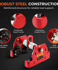 3 Ton Manual I Beam Trolley With Adjustable Width For Flange, showing robust steel construction and heavy-duty side wheels